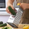 OWET heese grater, grater, graters for kitchen, 4-sided stainless steel