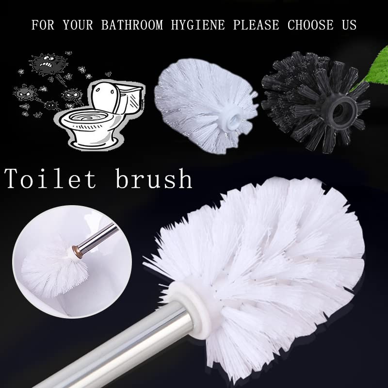 Replacement Toilet Bowl Brush Head,Toilet Brush Head Replacement with Stiff