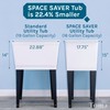 Space Saver Utility Sink by JS Jackson Supplies, Pull-Out Faucet,