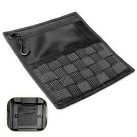 sukemichi Center Console Organizer MOLLE Panel for 2017-2021 Ford F150 Accessories Armrest Organizer Storage Holder Tactical Pouch Multi-Purpose Utility Gadget Gear Tool Bag