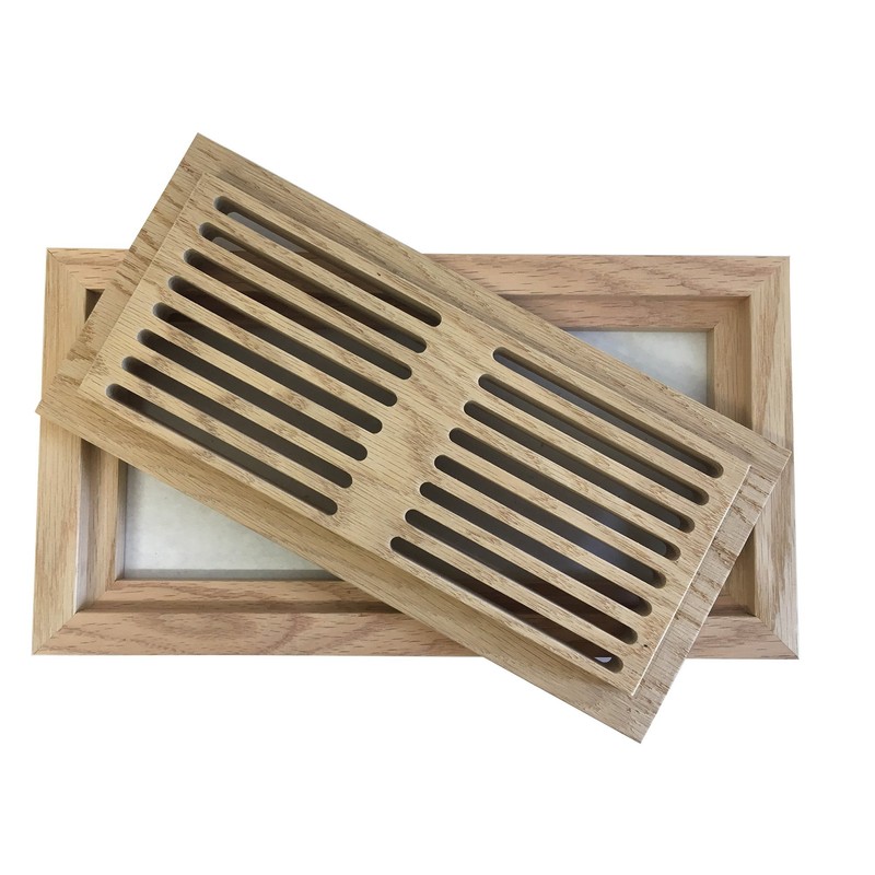 4 Inch x 10 Inch White Oak Hardwood Vent Floor