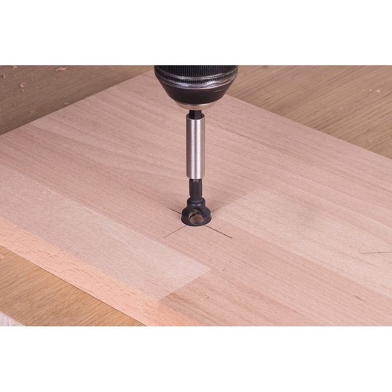 wolfcraft Tool Steel Deburring Counter, Hexagon Shank I 4373000 I