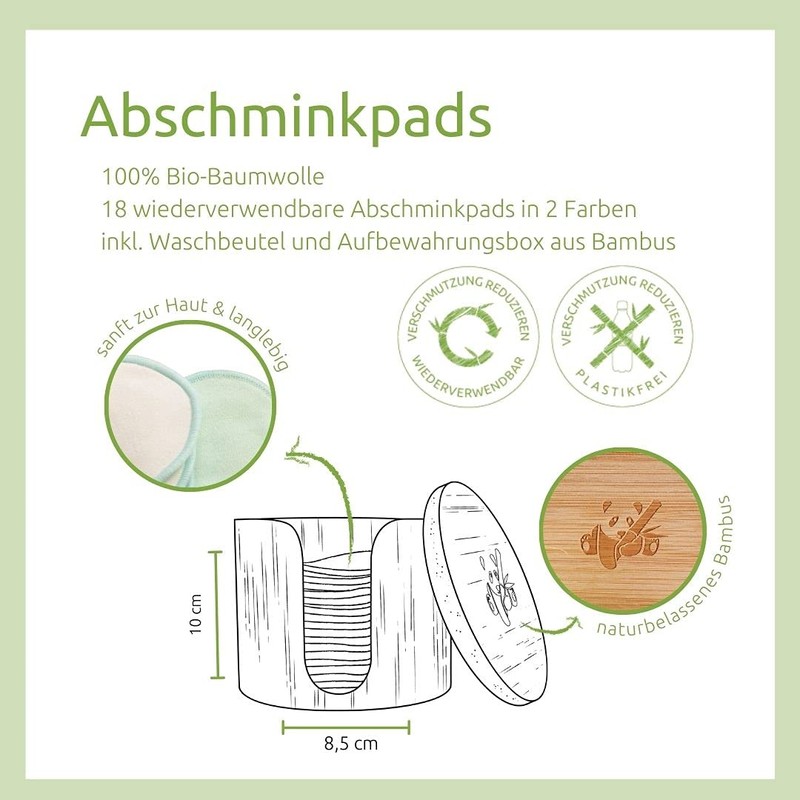 ATEMA Reusable and Washable Remover Pads | Made of Organic