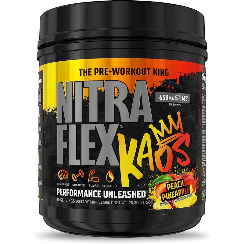 GAT SPORT Nitraflex KAOS Pre Entreno en Polvo - The