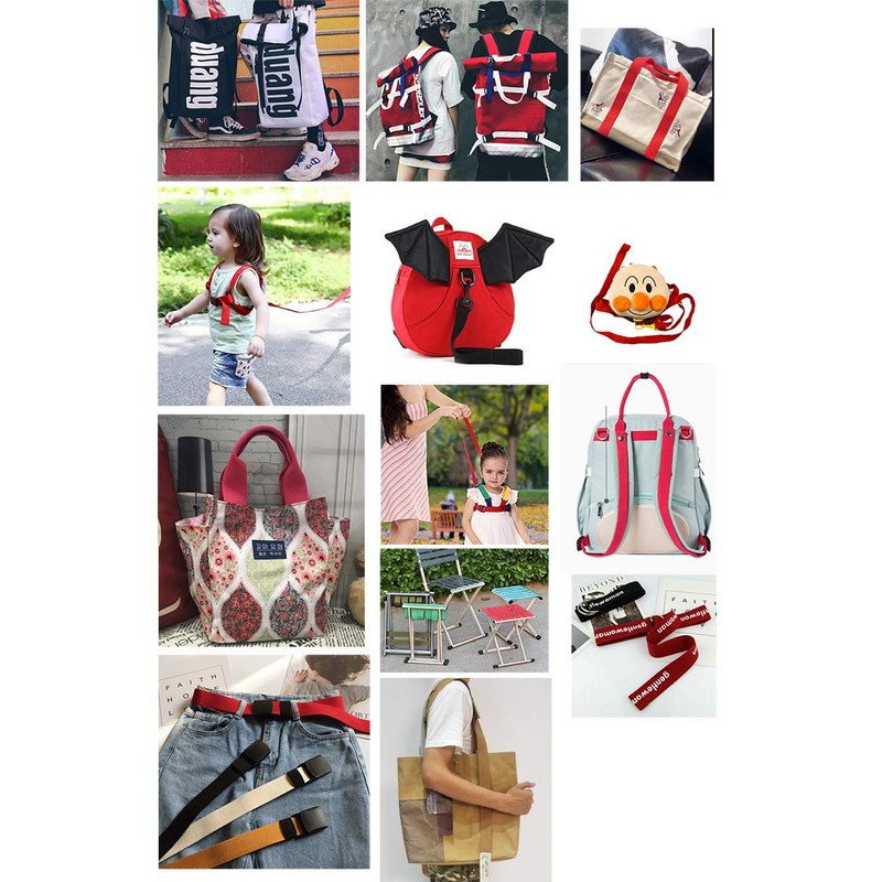 Aumey Cotton Webbing，Webbing Bag Handles, Bag Strap for Tote Bag