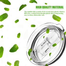 Tumbler Lids Spillproof for 20oz 30oz Yeti and More Cooler Cup, Splash Resistant Lids for Tumbler/For Yeti/Ozark Trails and More, Splash Proof Open - Close Slide Lid, Straw Friendly (30 oz)