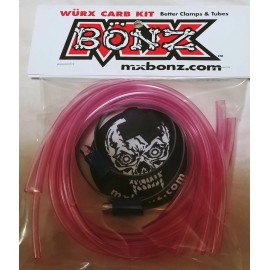 MX BONZ YAMAHA YZ250 1994-2025 O.E.M. PINK CARB VENT HOSES CLAMPS MX BONZ WURX CARB KIT