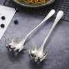 Pasta Fork Spoon Slotted Spaghetti Sever Strainer Stainless Steel Claw