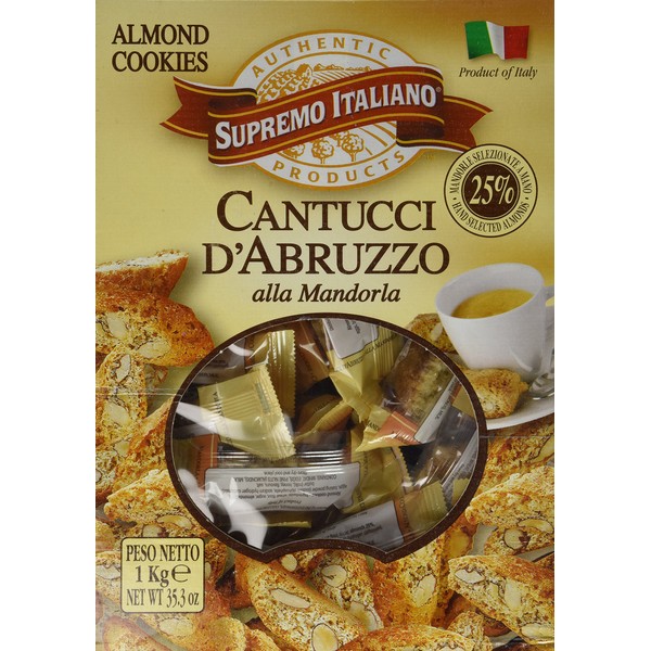Supremo Italiano: Cantucci D'Abruzzo Almond Cookies (125 Count Box)