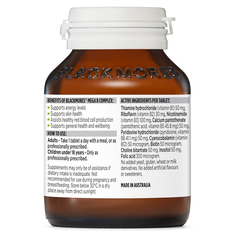 Blackmores Mega B Complex 31 Tablets