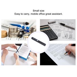 Escáner Portátil para Documentos A4, Fotografías, Imágenes, Recibos, 8,27 Pulgadas, HD, 900 dpi, Escáner Móvil de Mano, Gran Capacidad de Almacenamiento y Fácil de Usar (Black)