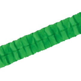 Beistle 3D Leaf Paper Garland Decoration, 4.5" x 12', Green