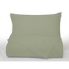 Plain Dyed Cotton Percal Military Green 200TC Flat Sheet 240