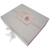New Baby, Large Keepsake Box, Pink Pram & Bunting