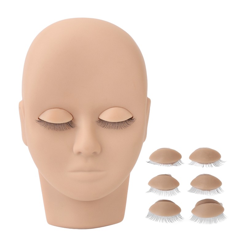 Lash Mannequin Head Makeup Eyelash Extension Practice Doll Head with