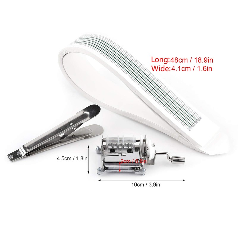 DIY Music Box Kit, Bewinner 15 Note Tape Hand Crank