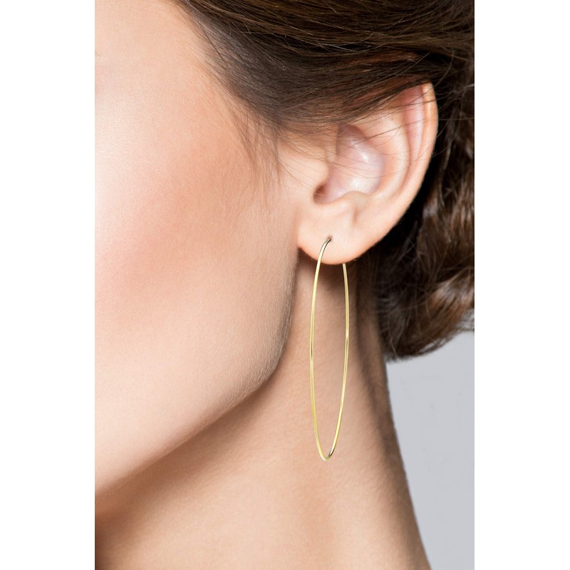 Miabella 925 Sterling Silver or 18K Gold Plated Super Thin