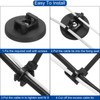 DMiotech 5Pcs Magnetic Zip Tie Mount with 8" Cable Zip
