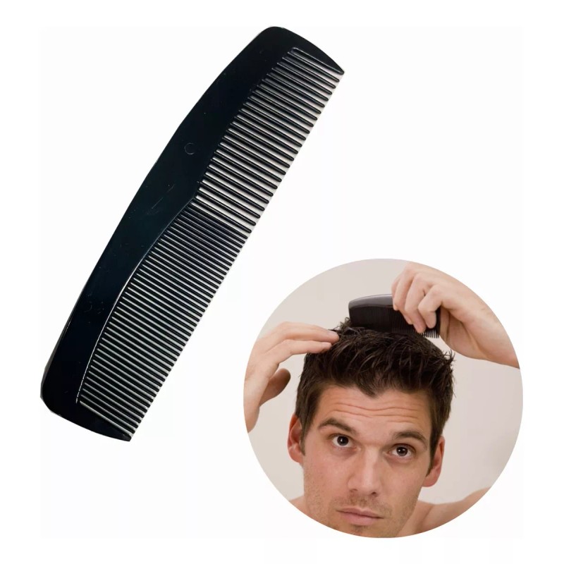 Globusman Peine De Bolsillo Clásico Negro Barba Cabello Globusman 24pz