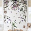 Esmee purple petunia peony butterfly flower vines bedroom living room