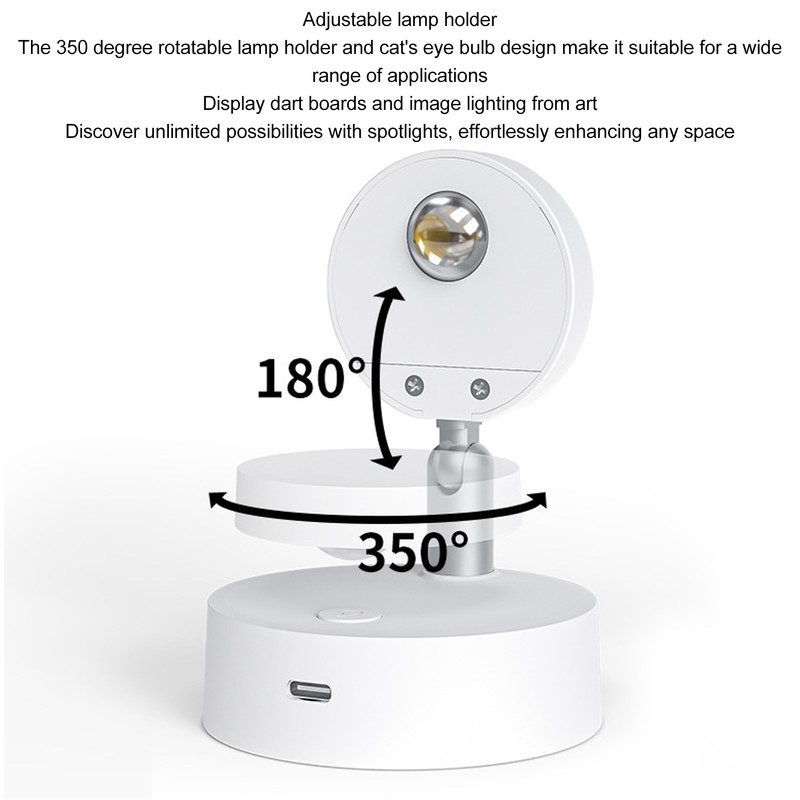 LED Spotlight Rechargeable Picture Lights RGB Closet Spotlights 13 Color