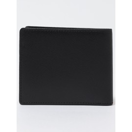 SHIPS 110030623 Men's Wallet SAFFIANO Leather Italian Leather Bifold Wallet, Black 1