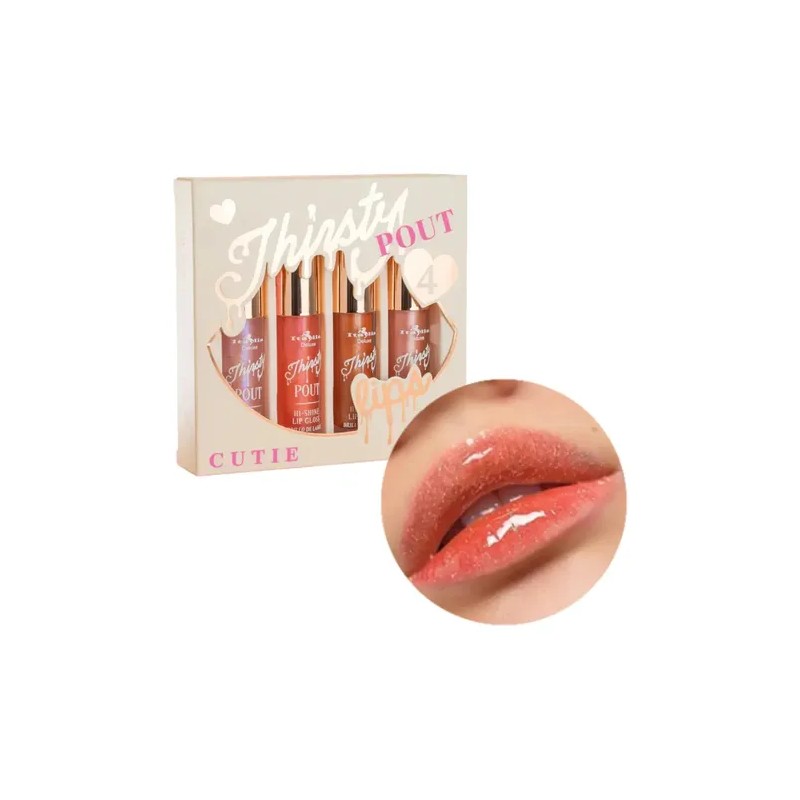 Set Gloss Hi Shine Thirsty Pout Italia Deluxe 4 Pcs