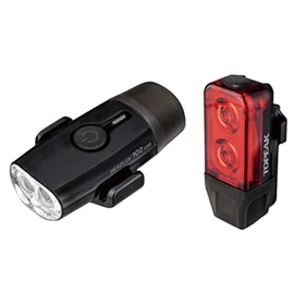 Topeak Unisex's PowerLux USB Combo Light Set, Black, One Size