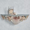 Touch of Class at The Beach Blue Seashell Wall Shelf