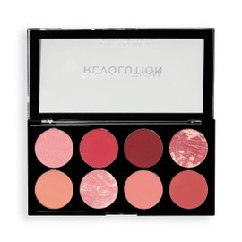 Revolution Ultra Blush Palette - 8 Pigmented Matte and Shimmering Shades - Powder Formula Easily Blendable - Vegan & Cruelty-Free - 1.6 g