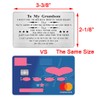 Grandson Wallet Card, Engraved Wallet Insert For Grandson, To My