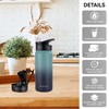 MURBONE Stainless Steel Drinking Bottle 500 ml (+ 2 Lids)