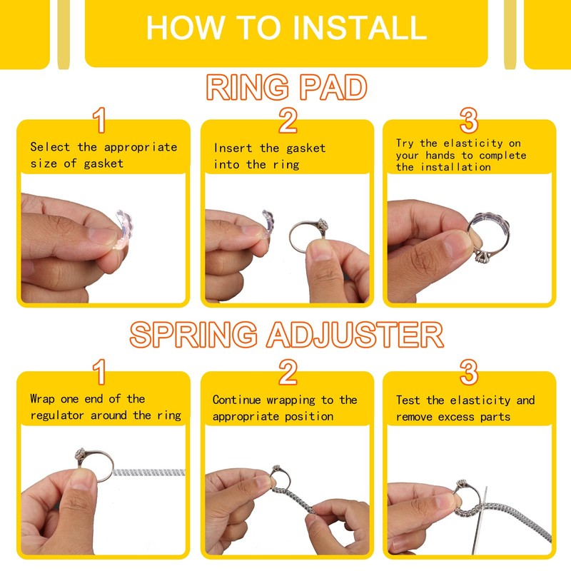 12 PCS Unsichtbarer Ringgrößenversteller, Silikon Ring Verkleinerung für lose Ringe,