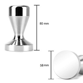 APTSPADE Coffee Tamper 58 mm, Espresso Masher 58 mm, Aluminium Alloy Coffee Tamper 58 mm
