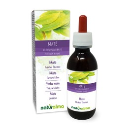 Mate (Ilex Paraguariensis) Leaves Alcohol-Free Mother Tincture Naturalma Liquid Extract Drops 120 ml Dietary Supplement Vegan