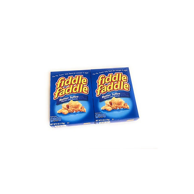 Fiddle Faddle Butter Toffee Popcorn with Peanuts - 2 pack