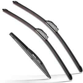 RAINTOK Windshield Wiper Blades Replacement for Honda HRV HR-V 2016 2017 2018 2019 2020 2021 2022 Original Factory Quality Front Rear Wipers Blade Set for My Car - 26" 18" 10" (Pack of 3)