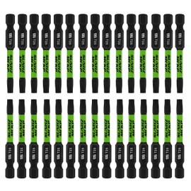 SUNHZMCKP Impact Torx Bits 30 Pack (T25), Magnetic Screwdriver Bit Set, S2 Alloy Steel Tamper Resistant Star Bits with 1/4” Hex-Shank, CNC Machined Tips Power Bits with Storage Box