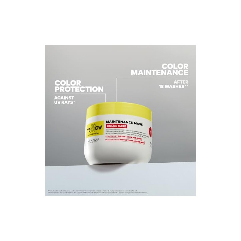 YELLOW PROFESSIONAL COLOR CARE MAINTENANCE MASK 300 ml Mascarilla para