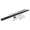 1/4" Drive Metric Socket Set, 16 Piece