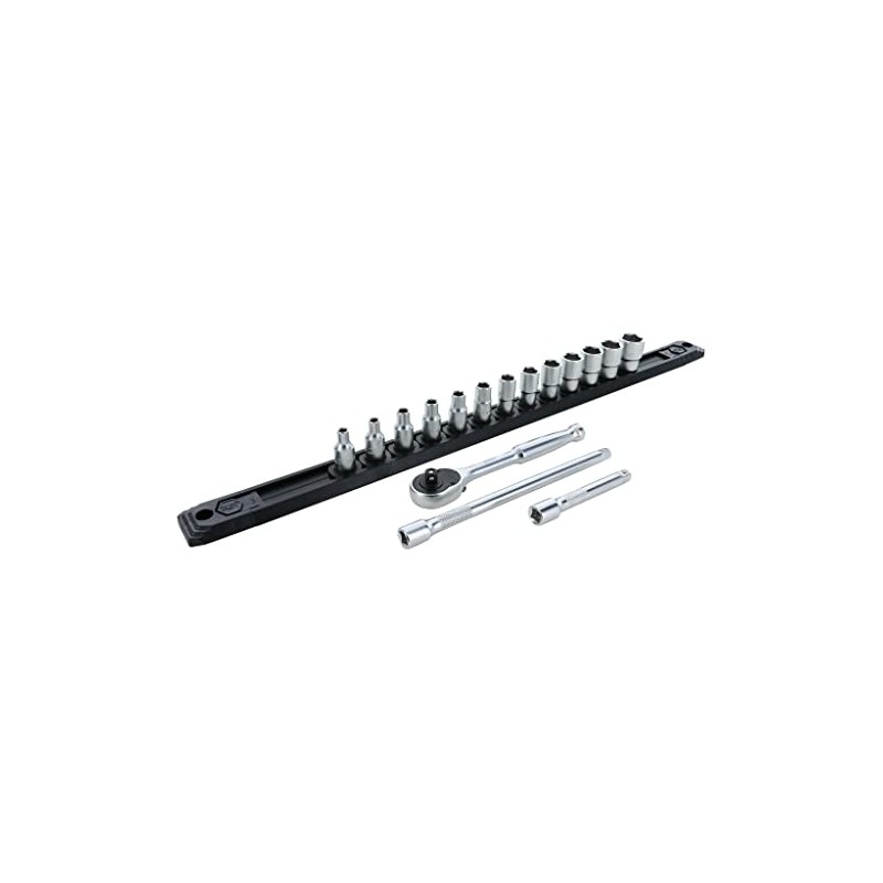 1/4" Drive Metric Socket Set, 16 Piece