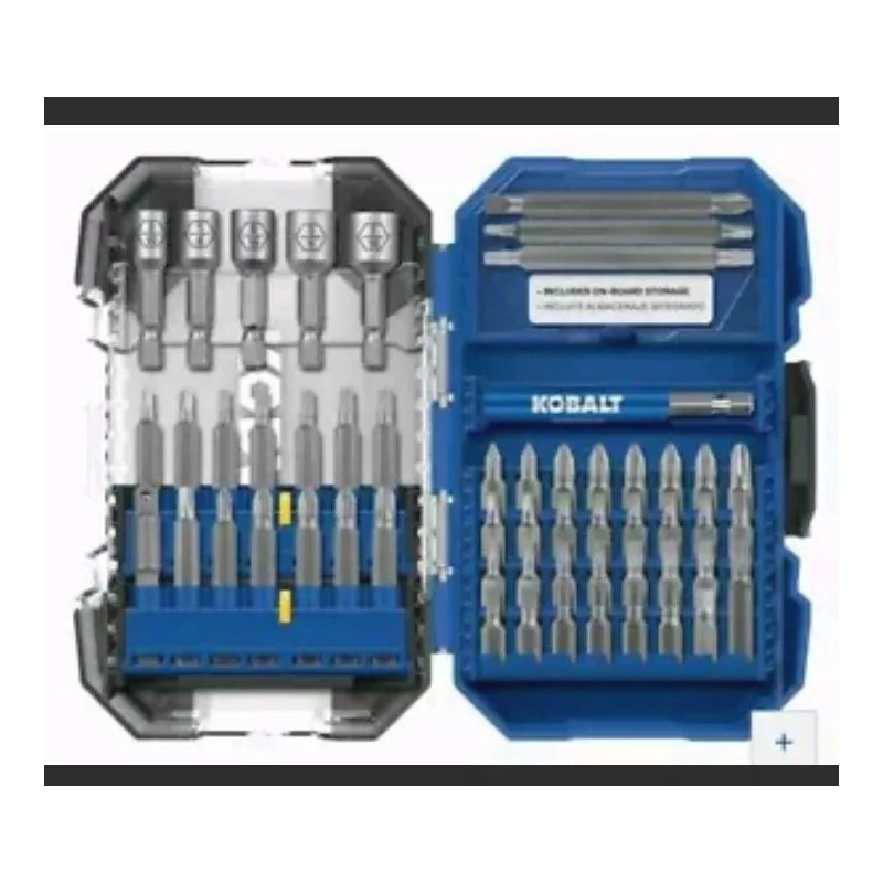 Kobalt 55-Piece Set High-speed Steel Hex Shank Screwdriver Bit Set