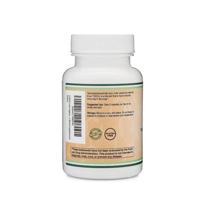 Double Wood, TUDCA, 2 PACK, 250 mg per capsule, 60
