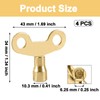 4 PCS Radiator Key, Radiator Bleed Key, Easy to Handle