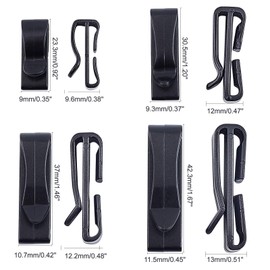 NBEADS 80 Stk. Gurtband-Endclip, 4 Size Adjust Keeper Schnalle Quick Slip Keeper Connect Schnalle Für Rucksack Einstellgurt