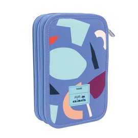 MILAN® Fun Animals Series 2 Tier Pencil Case Blue