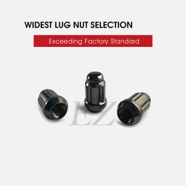 20 Gunmetal Spline Drive Small Diameter Acorn 1/2" Gunmetal Lug Nut Kit with Key