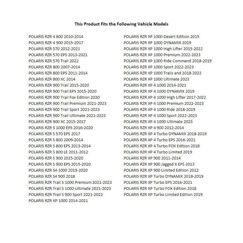 Tusk UTV Sun Visor For Polaris