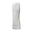 Leather Headcover Number HC1122 UT#3 White, white