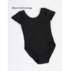 Daydance Lined Black Leotards for Girls Ballet, Dance, Gymnastics, Swim